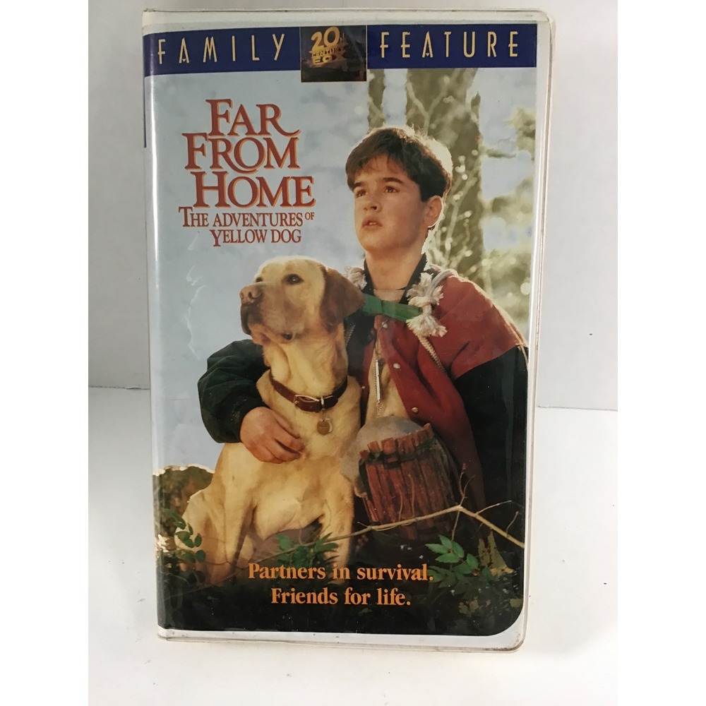 Far From Home The Adventures of Yellow Dog VHS 1995 20th Century Fox Clamshell